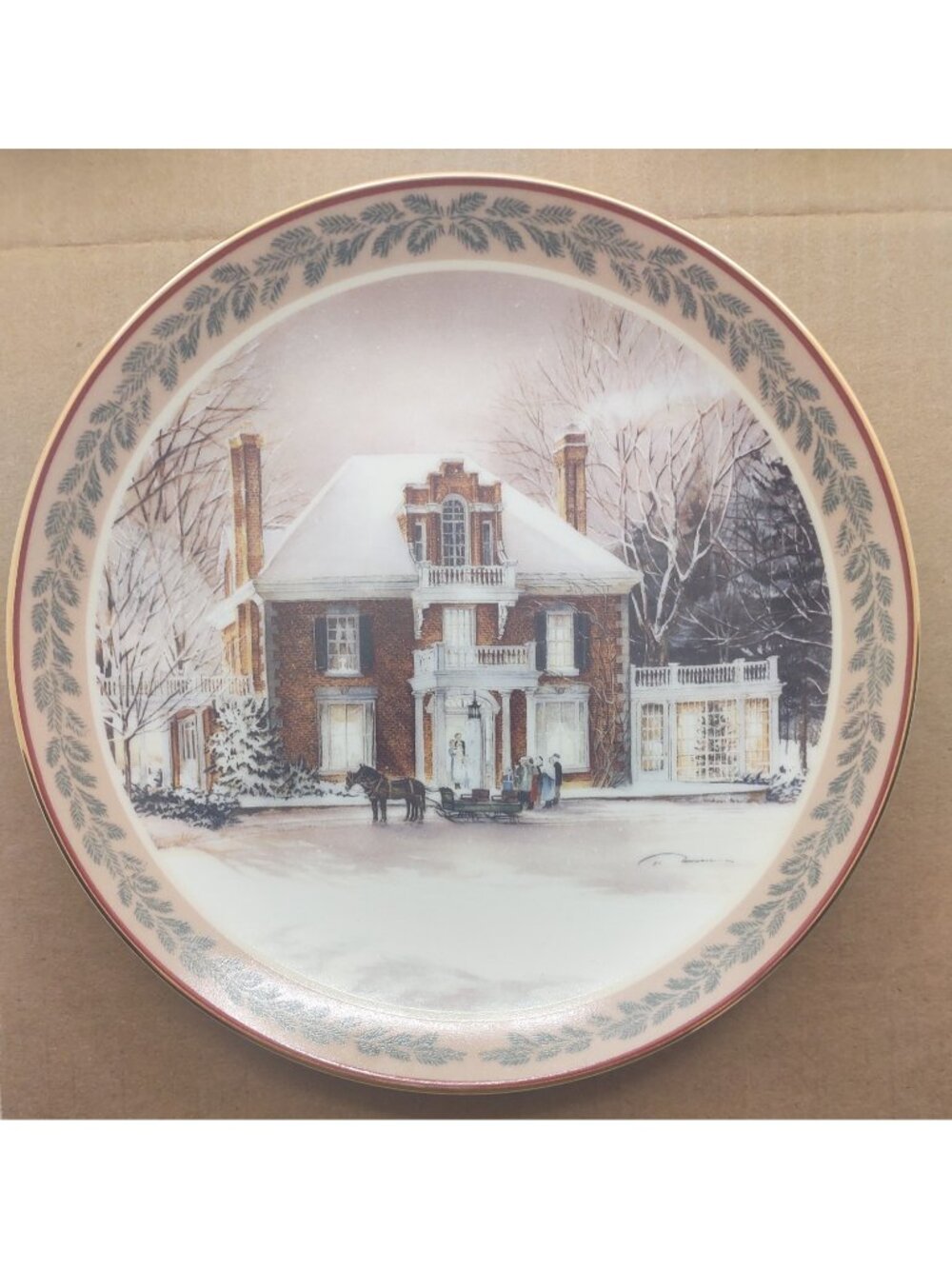 Trisha Romance Winter Fantasy Limited Edition Collector Plate w COA Box